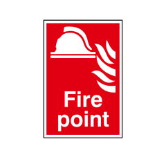 Fire Point Sign - RPVC, 200 X 300mm